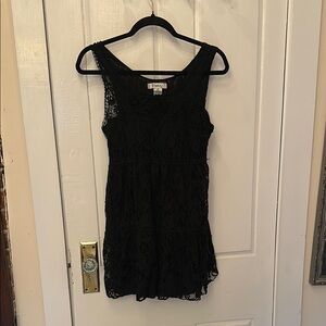 Free People Black Lace Dress